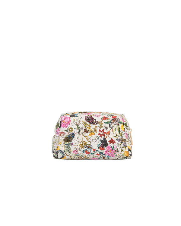 Floral Engravings Cosmetics Pouch