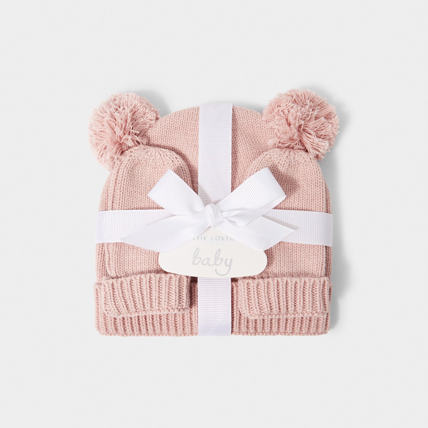 Baby Hat And Mittens 0-3 Months | Pink | Katie Loxton