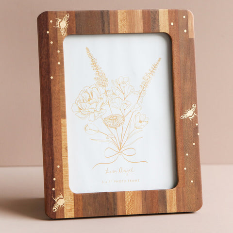 Bee Wooden Photo Frame | 5" x 7"