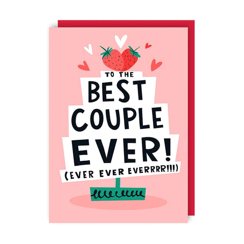 'To The Best Couple Ever' | Wedding Card