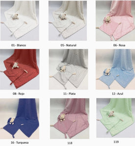 Teddy & Luxury Blanket Set | Aqua Green