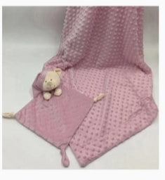 Teddy & Luxury Blanket Set | Old Rose