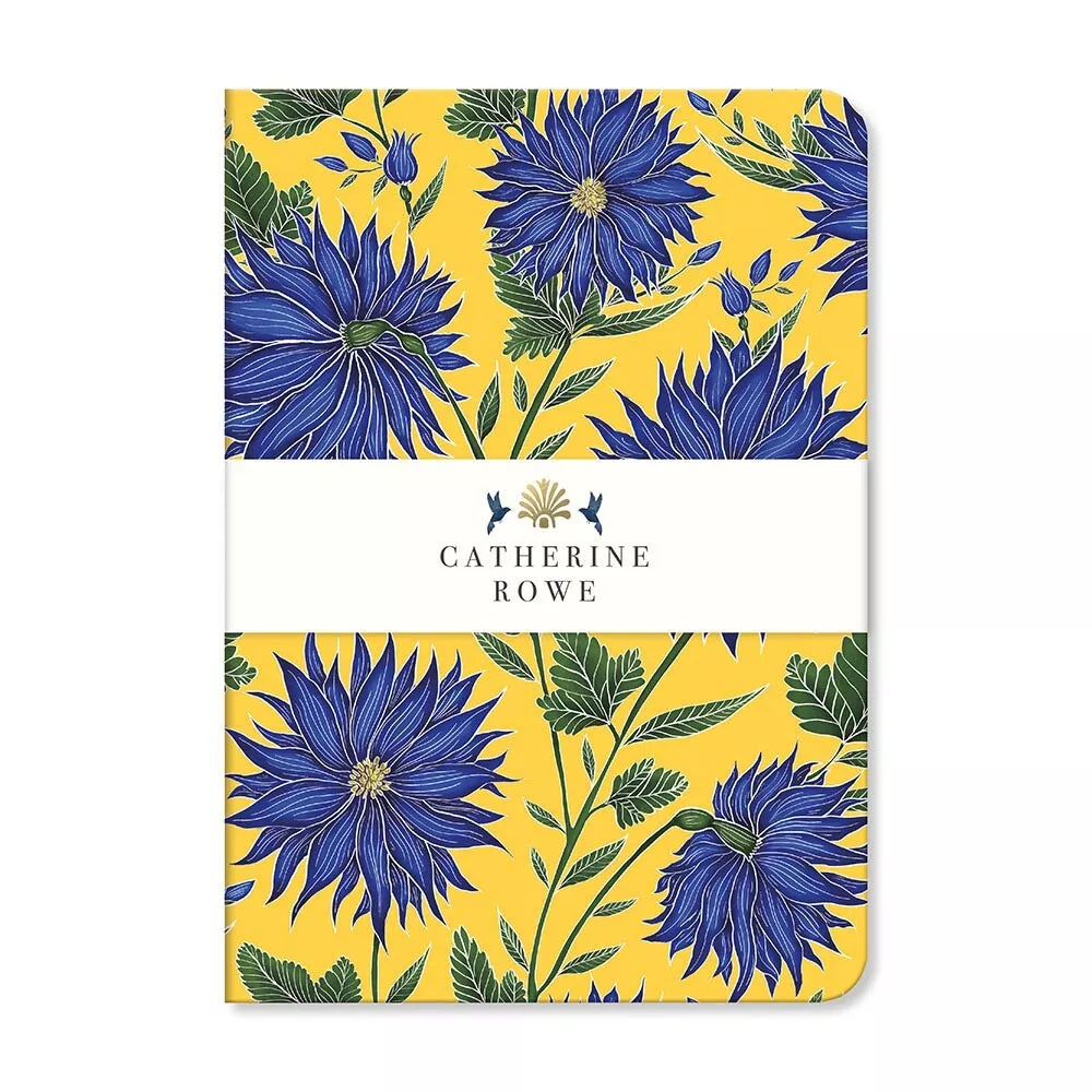 A5 Luxury Notebook | Catherine Rowe | Blue Flowers