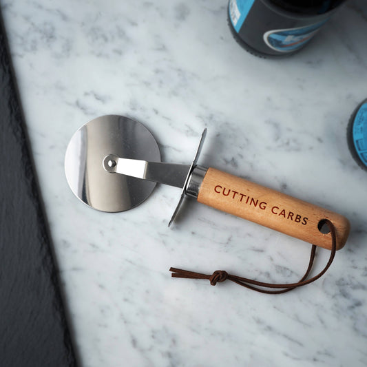 Wooden Handle Pizza Cutter | Cutting Carbs