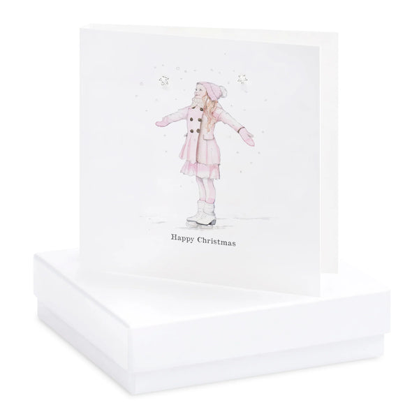 Crumble & Core | Boxed Christmas Skater Earring Card