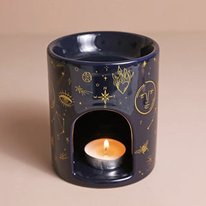 BLUE STARRY NIGHT WAX BURNER