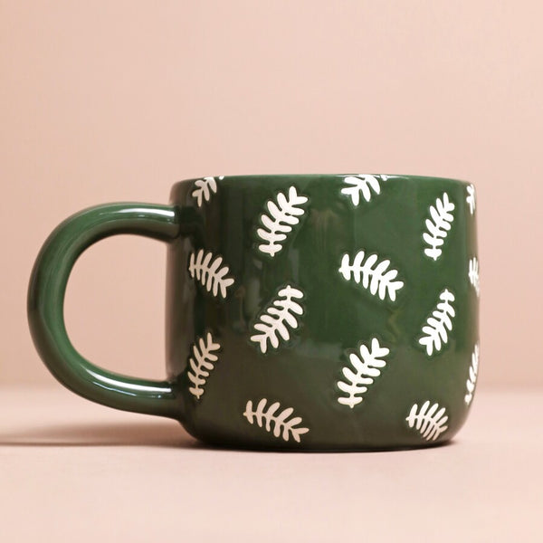 Ceramic Green Leafy Dad Mug