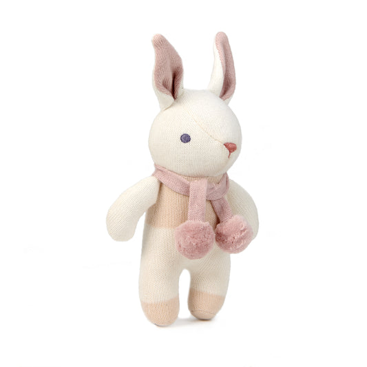 Baby Threads Cream Bunny Gift Set | Organic Rattle & Comforter