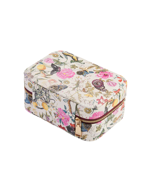 Floral Engravings Large Printed Jewellery Box