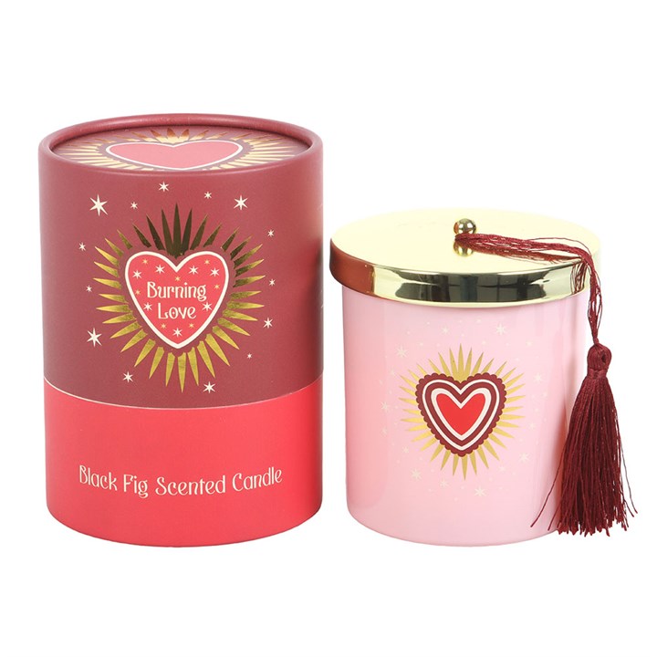 Burning Love Black Fig Valentines Day Candle