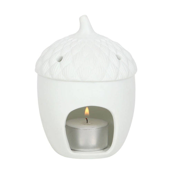 Cosy Autumn Acorn Tealight Candle Holder (UK spelling)