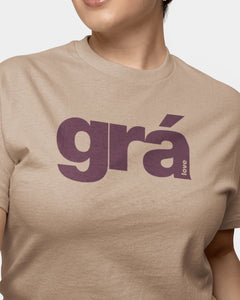 T-shirt - Gra- Desert/Burgundy (L)