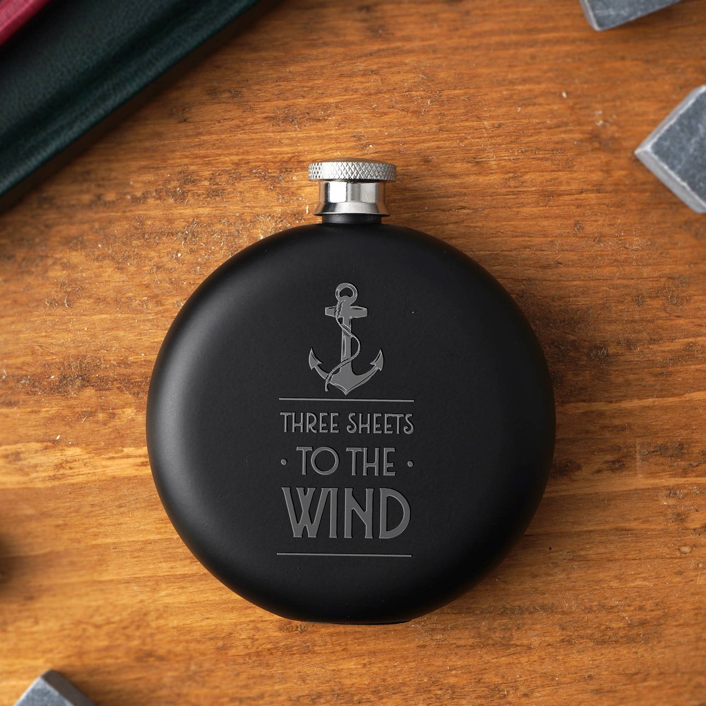 Three Sheets To The Wind Hip Flask