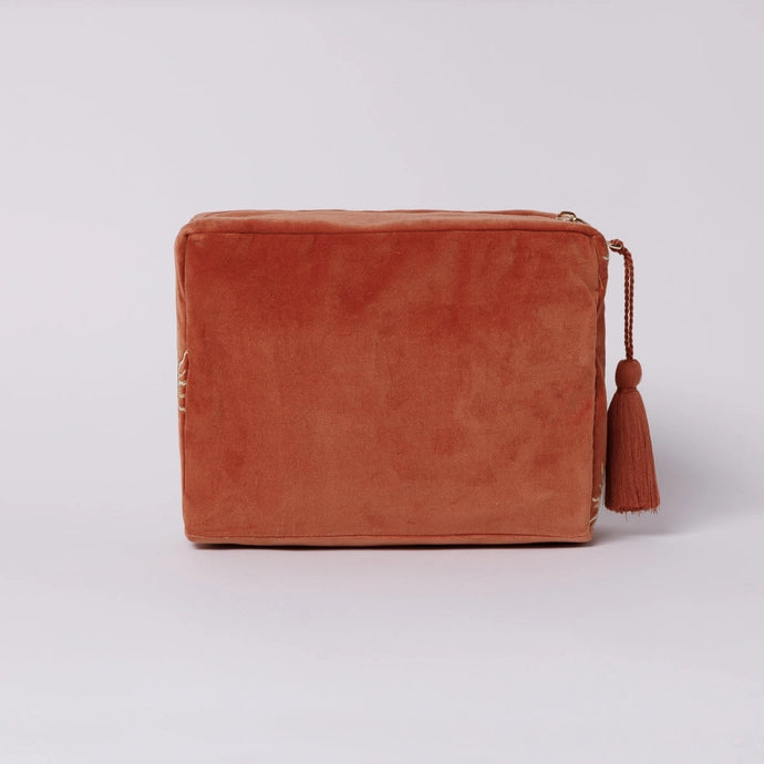 Elizabeth Scarlett | Sun Goddess Wash Bag | Rust Velvet – Home Made ...