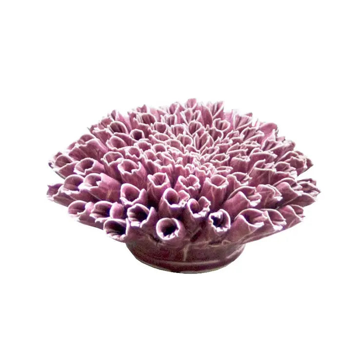 Glazed Handmade Ceramic Decorative Ornaments | Anemone Purple