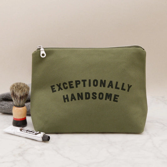 Exceptionally Handsome | Wash Bag | Olive