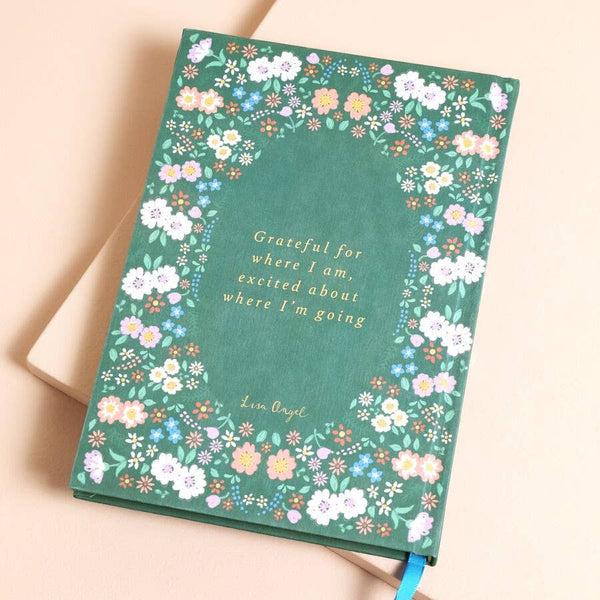 Green Floral Daily Gratitude Journal