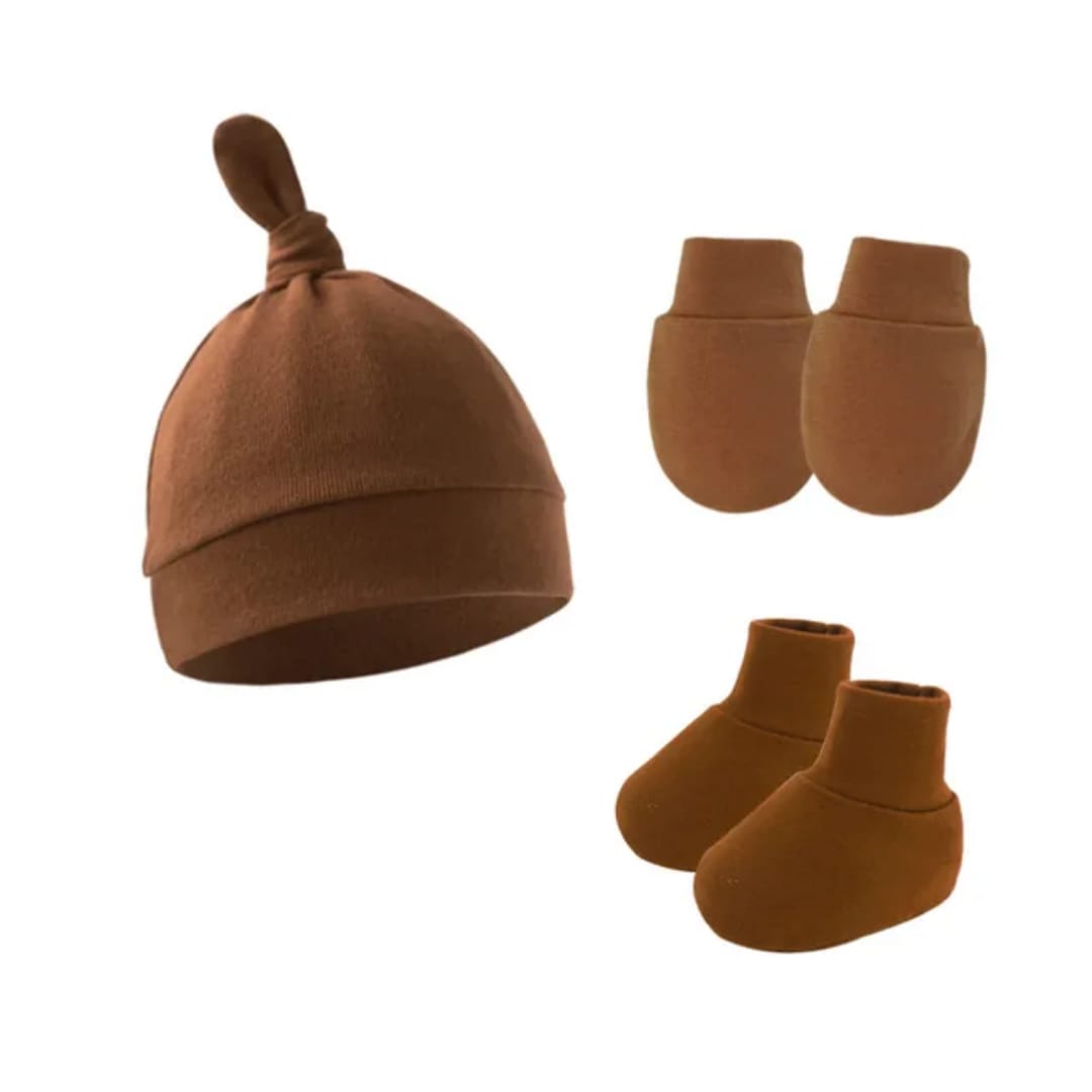 Baby Hat| Gloves | Booties (Mustard)