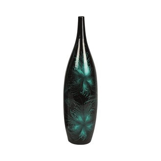 Firework | Tall Narrow Neck Vase | Blue 51cm
