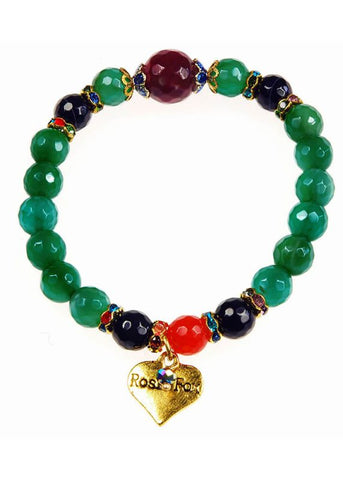 Emerald Agate Gemstone Bracelet