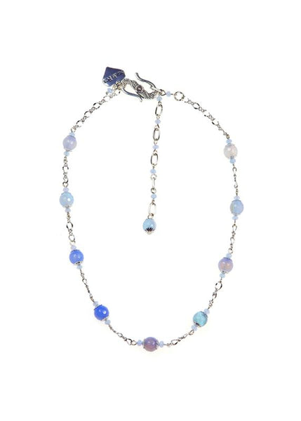 Azure Agate Chain Necklace