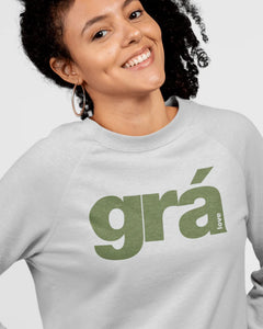 fukil | grá sweatshirt | grey & olive | L