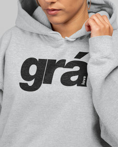 Hoodie - Gra - Grey/Black (S)