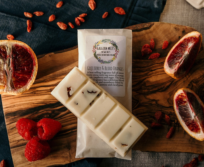 Galgorm Melts | Soy Wax Melt | Goji Berries & Blood Orange