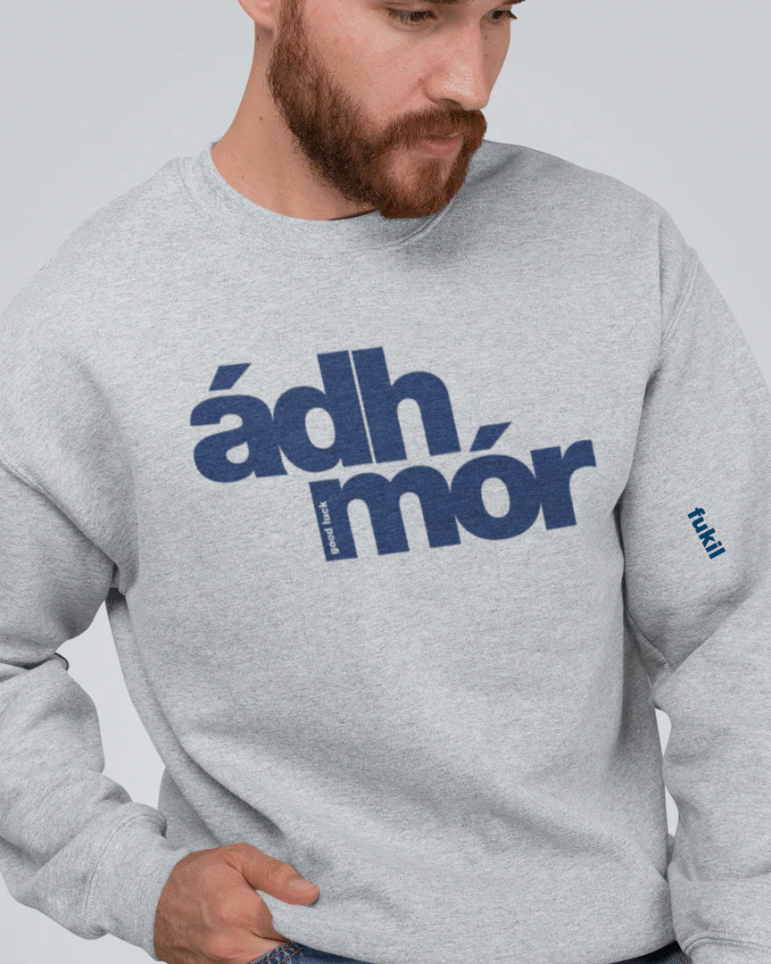 Sweatshirt | Adh Mor| Grey & Navy (S)