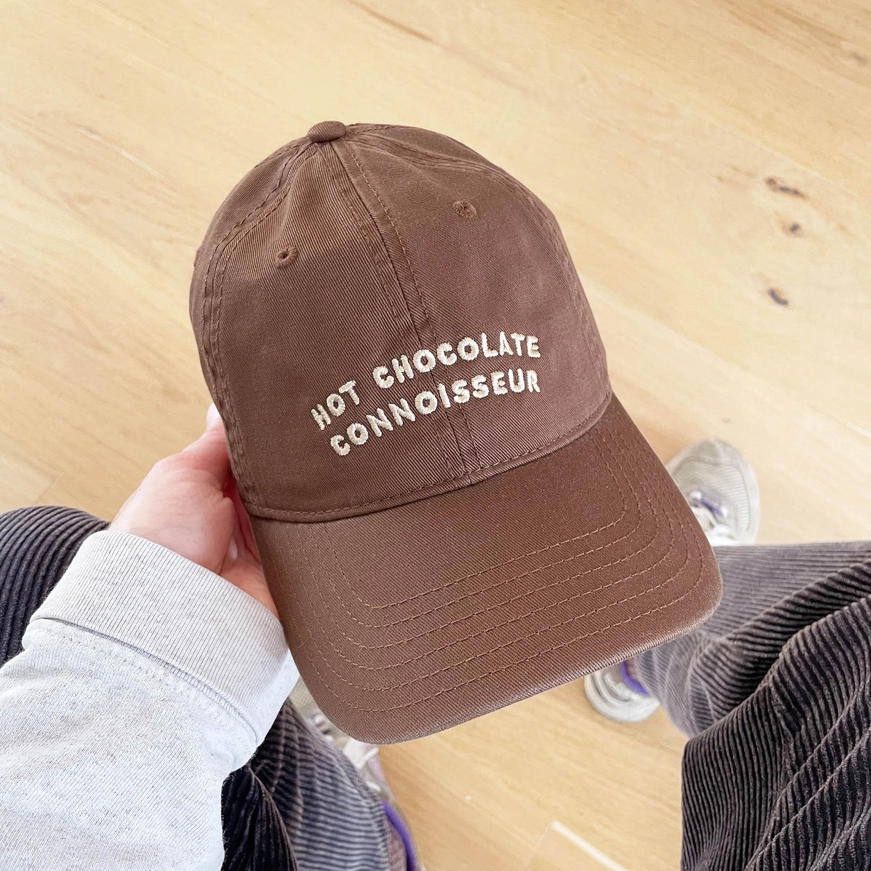 Hot Chocolate Connoisseur Cotton Baseball Cap