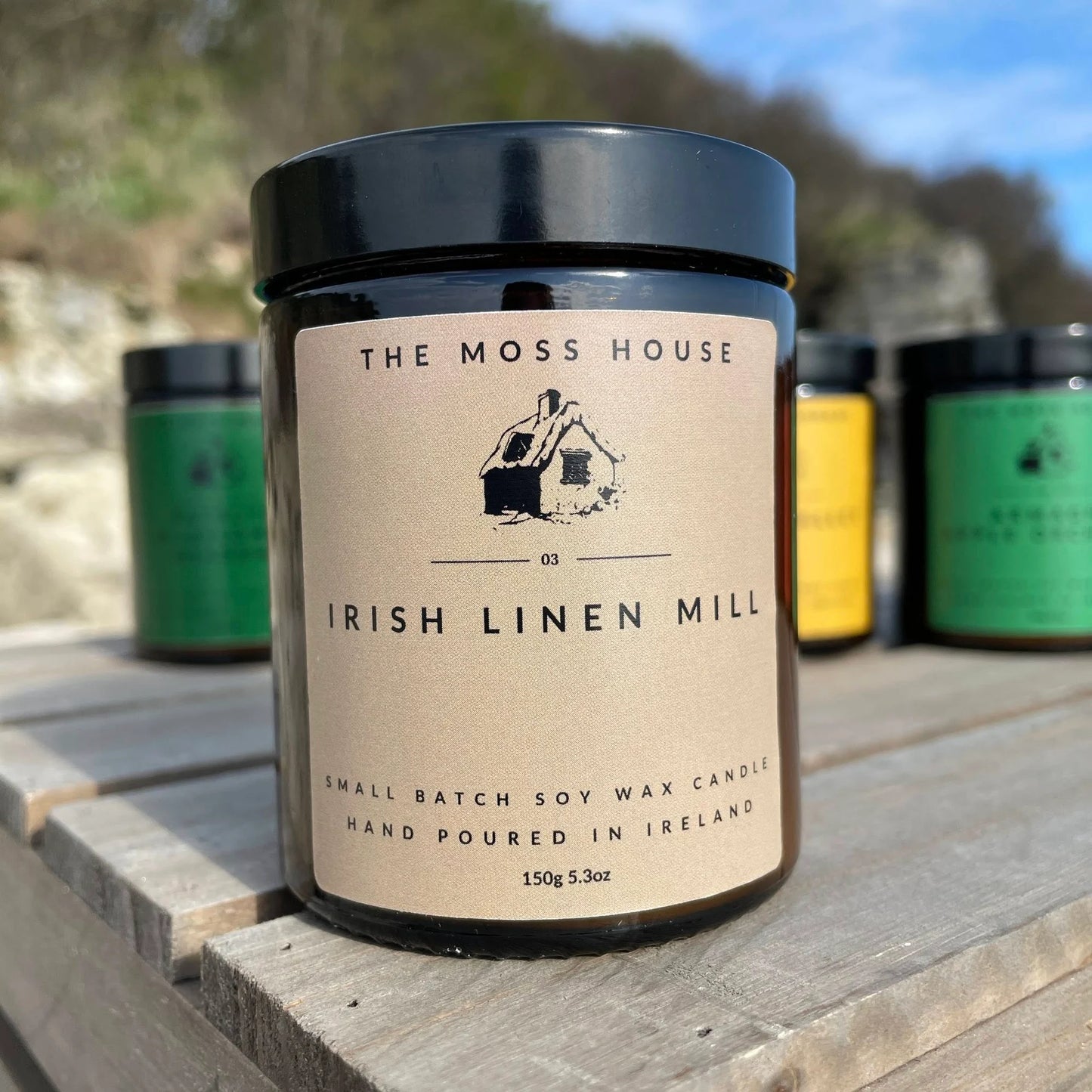 The Moss House | Soy Wax Candle | Irish Linen Mill