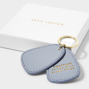 Beautifully Boxed Keyring 'Together Is The Best Place To Be' | Blue | Katie Loxton