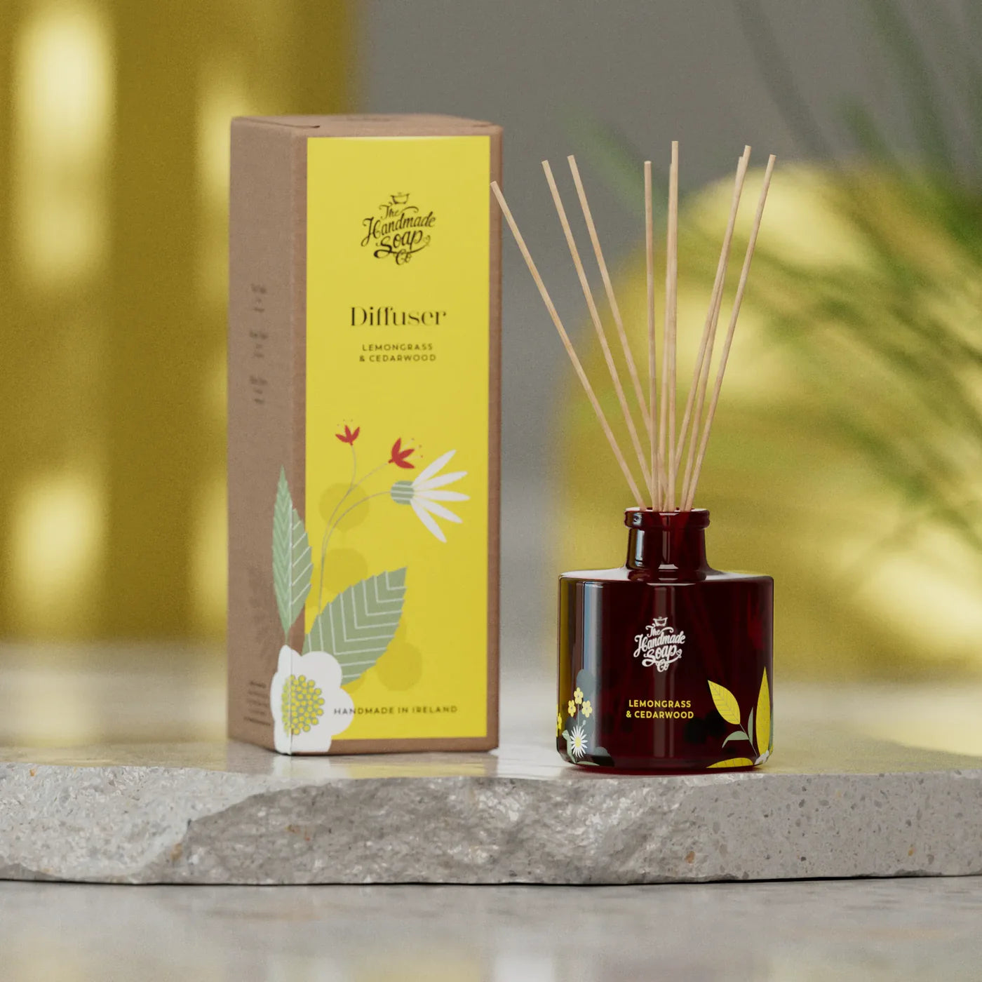 The Handmade Soap Company | Reed Fragrance Diffuser | Lemongrass & Cedarwood