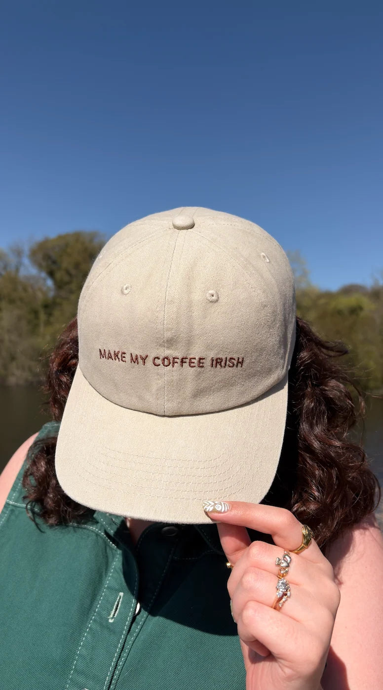 Make My Coffee Irish Cap