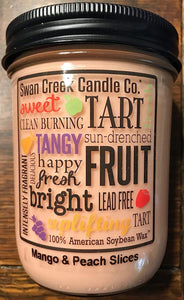 Swan Creek Candle Company | Mango & Peach Slice | 12oz candle