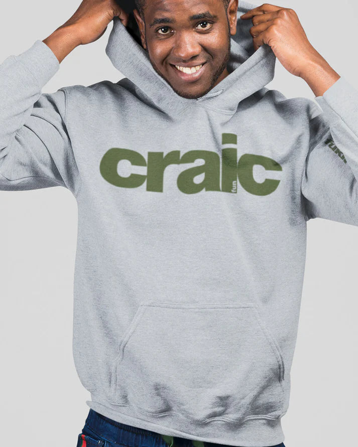 Fukil | Craic Hoodie | Green/Grey