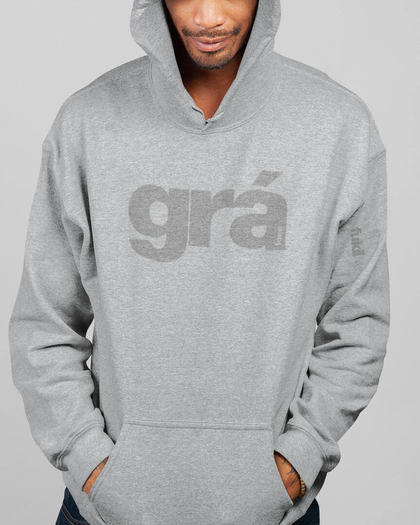 fukil | grá hoodie |  grey & grey | M
