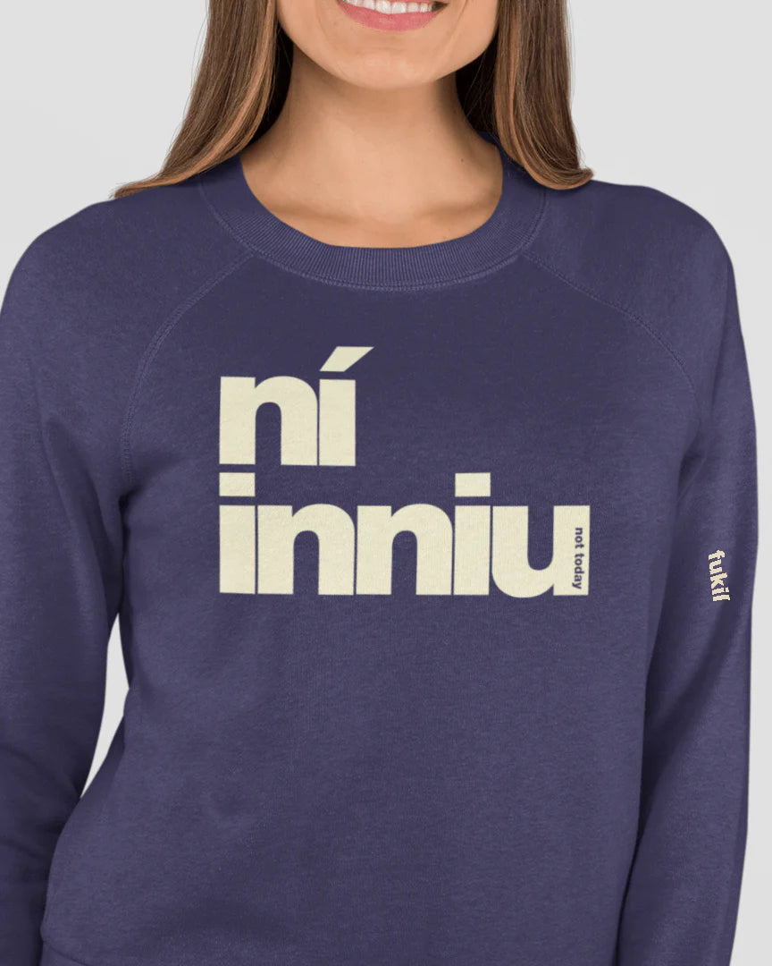 Fukil | Ní Inniu Sweatshirt | Navy & Ivory