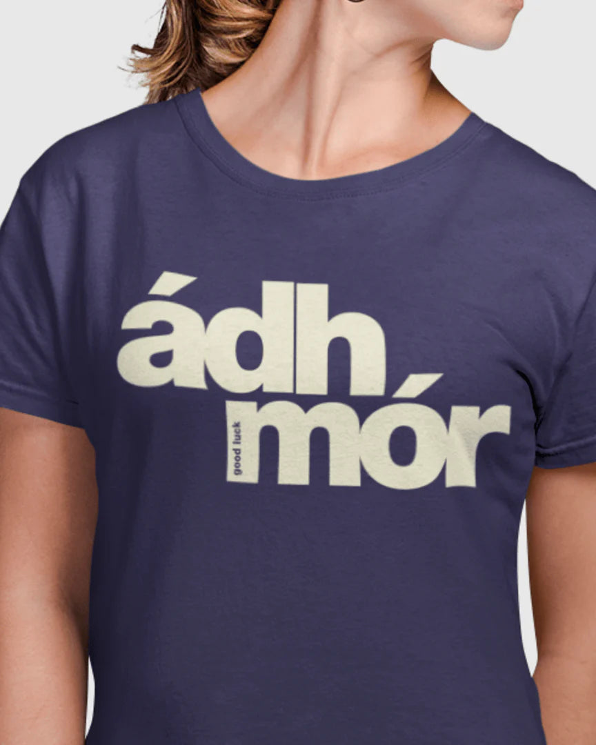 T-shirt - Adh Mor - Navy/Ivory (L)