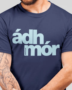 fukil | ádh mór t-shirt | navy & sky | XL