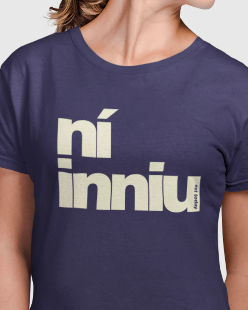 T-shirt - Ni Inniu- Navy/Ivory (XL)