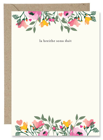 The Paper Gull | 'La Breithe Sona Duit' Birthday Card