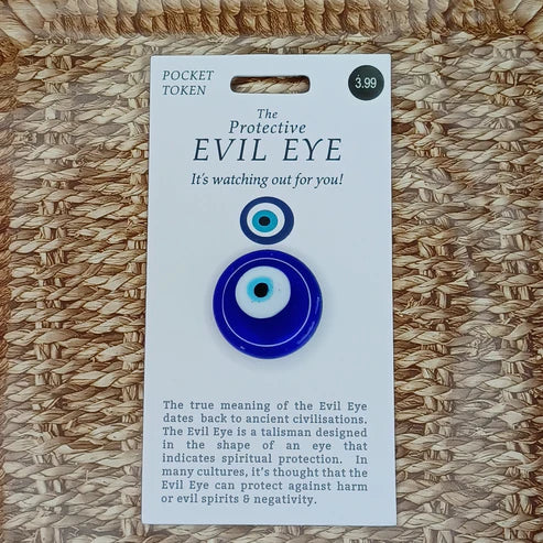 Evil eye pocket token