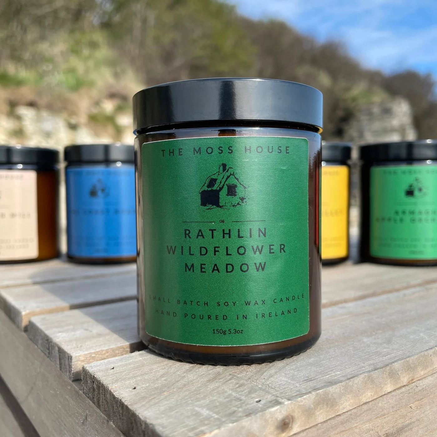 The Moss House | Soy Wax Candle | Rathlin Wildflower Meadow