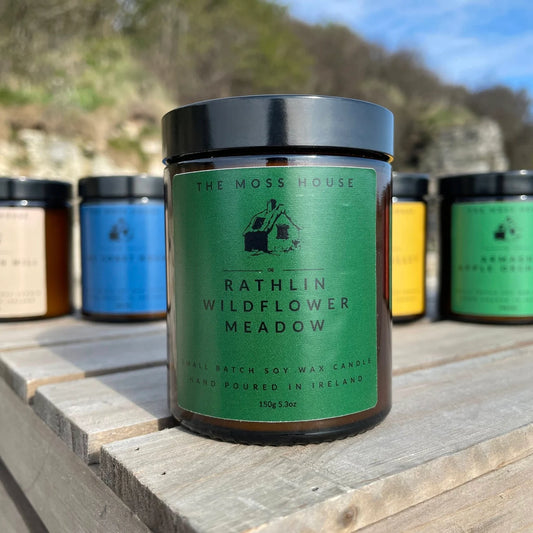 The Moss House | Soy Wax Candle | Rathlin Wildflower Meadow