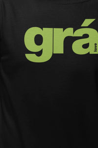 fukil | grá hoodie | black & green | XL
