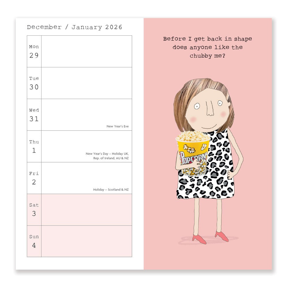Rosie Made A Thing Slim Diary 2026