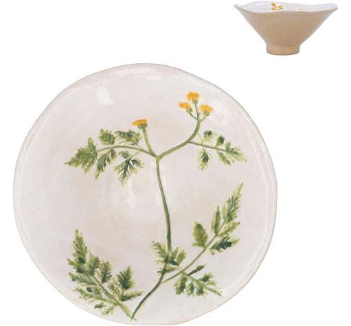 Stoneware Snack Bowl | Meadow Yellow Flower