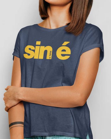 Fukil | Sin é T-Shirt | Yellow/Navy