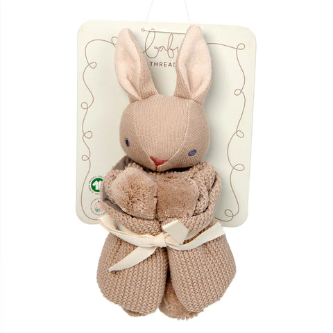 Baby Threads | Taupe Bunny Comforter 25cm